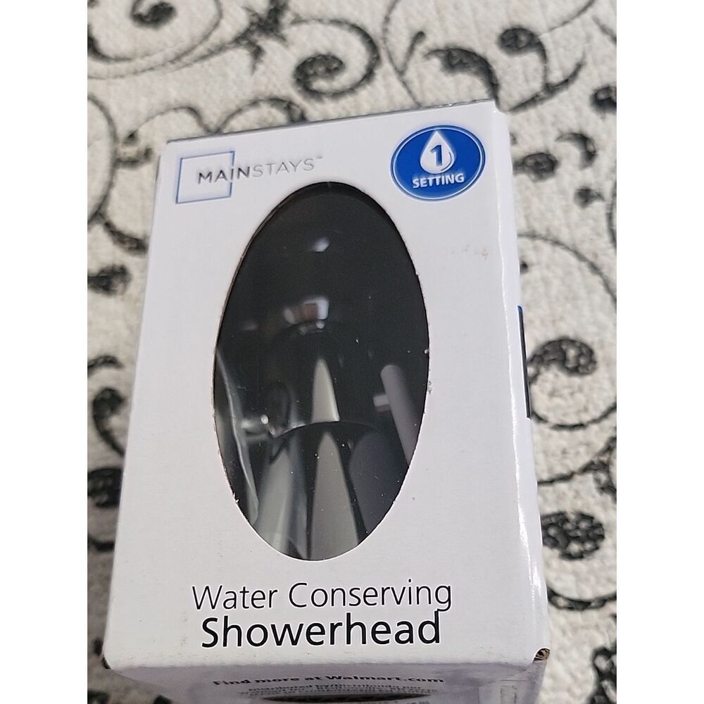 Mainstays  Chrome  Finish Water-Conserving Shower Head